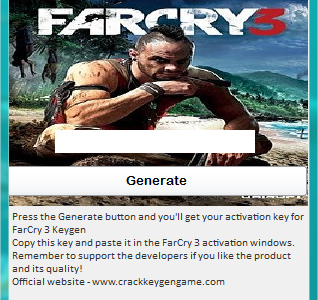 far cry 3 activation key